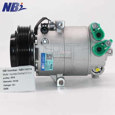 VS12 Máy nén AC mới sử dụng 12V cho Hyundai Elantra Saloon 1.8 Kia Soul linh hoạt thay thế phần 977013X101 K-HYK395