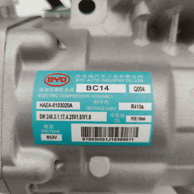 Giá tốt. BC14 Bộ nén AC lai cho BYD E5 Qin EV 16-18 Máy nén điều hòa không khí xe điện mới 653V HAEV-8103020A trực tuyến